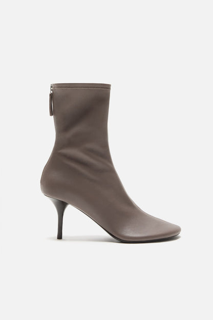 Acne Studios Stretch leather ankle boot - Earthy brown