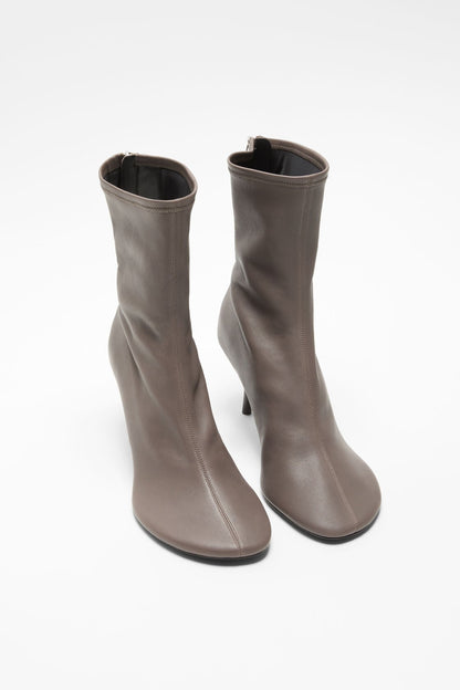 Acne Studios Stretch leather ankle boot - Earthy brown