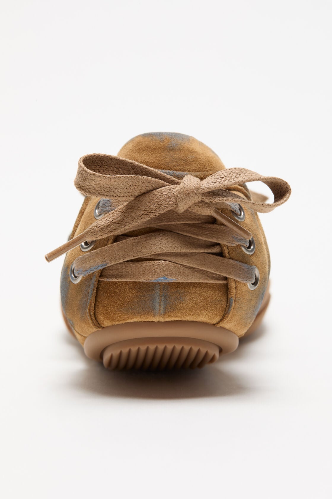 Acne Studios Lace-up suede shoes - Beige/blue
