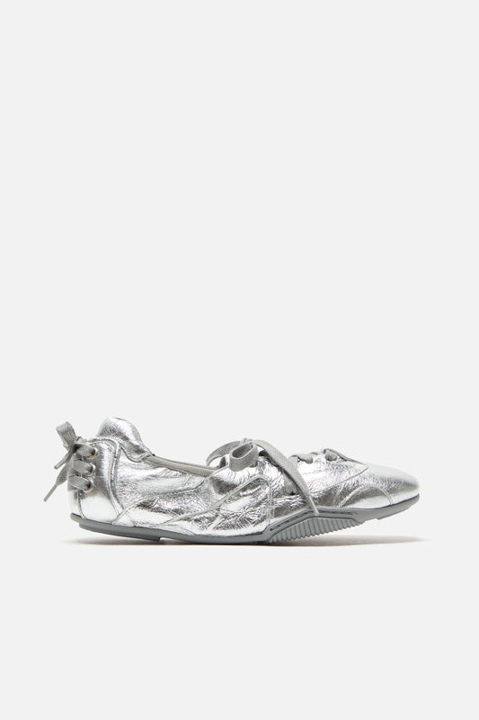 Acne Studios Lace-up leather shoes - Silver/grey
