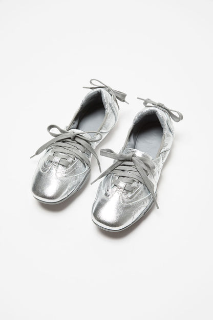 Acne Studios Lace-up leather shoes - Silver/grey