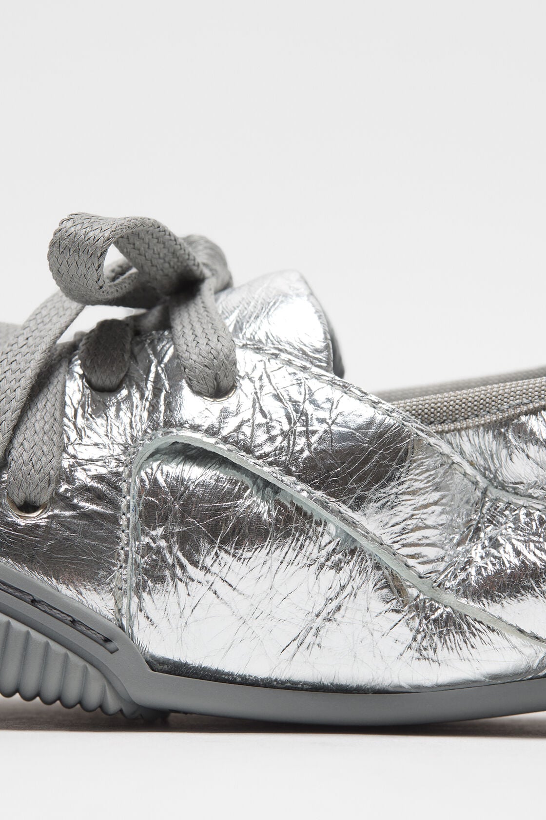 Acne Studios Lace-up leather shoes - Silver/grey
