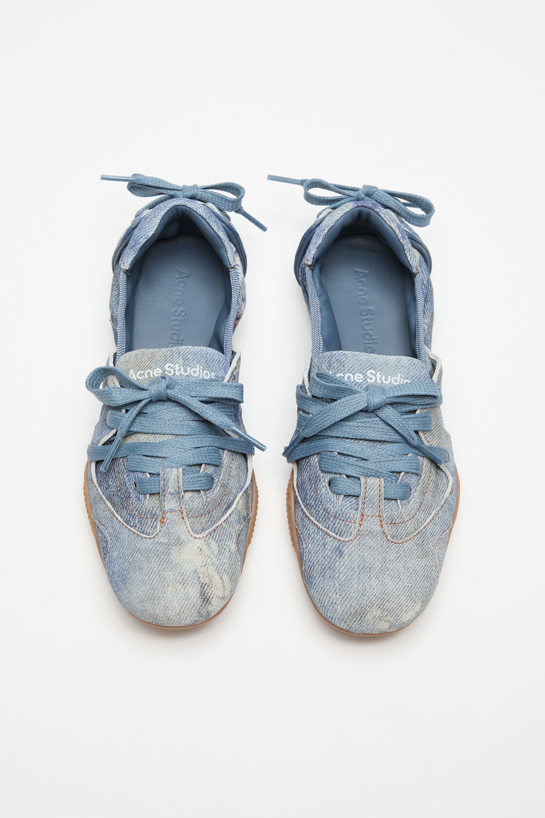 Acne Studios Lace-up leather shoes - Light blue