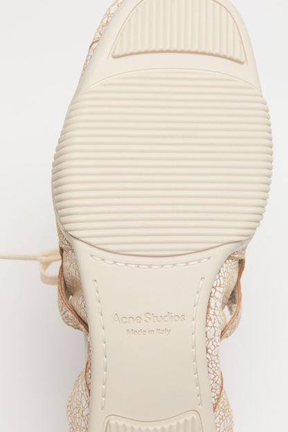 Acne Studios Lace-up leather shoes - Off white