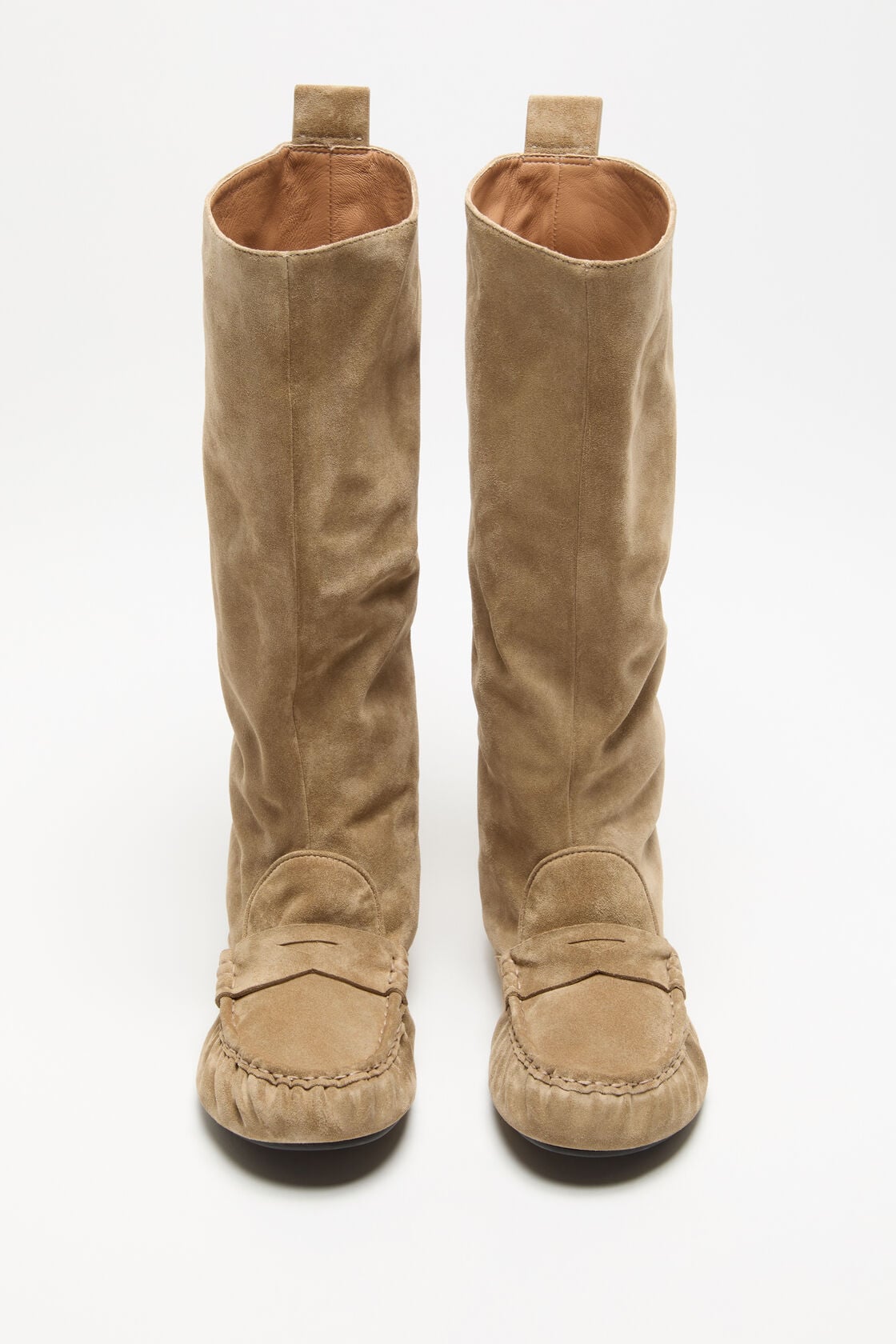 Acne Studios Slouch saddle boots - Beige