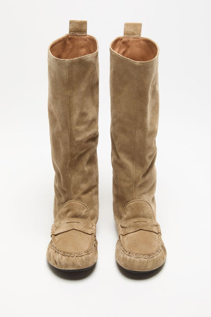 Acne Studios Slouch saddle boots - Beige