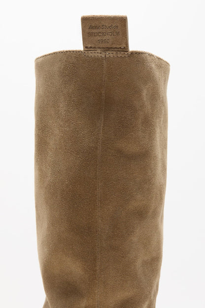 Acne Studios Slouch saddle boots - Beige