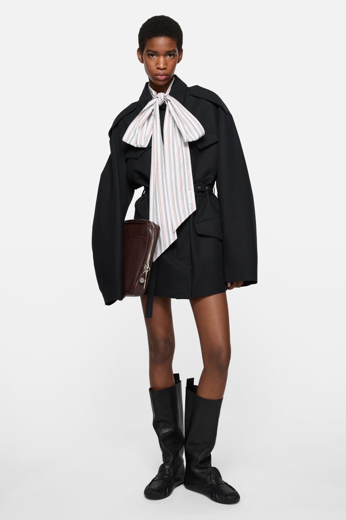 Acne Studios Slouch saddle boots - Black