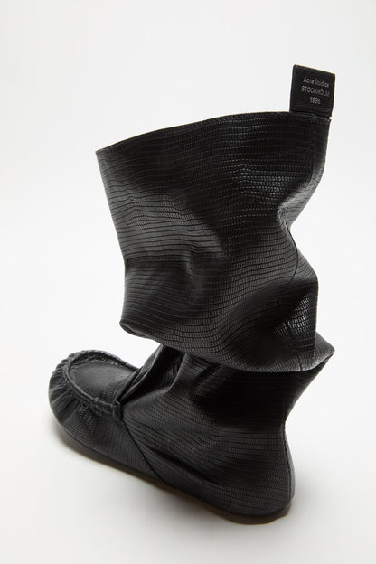 Acne Studios Slouch saddle boots - Black