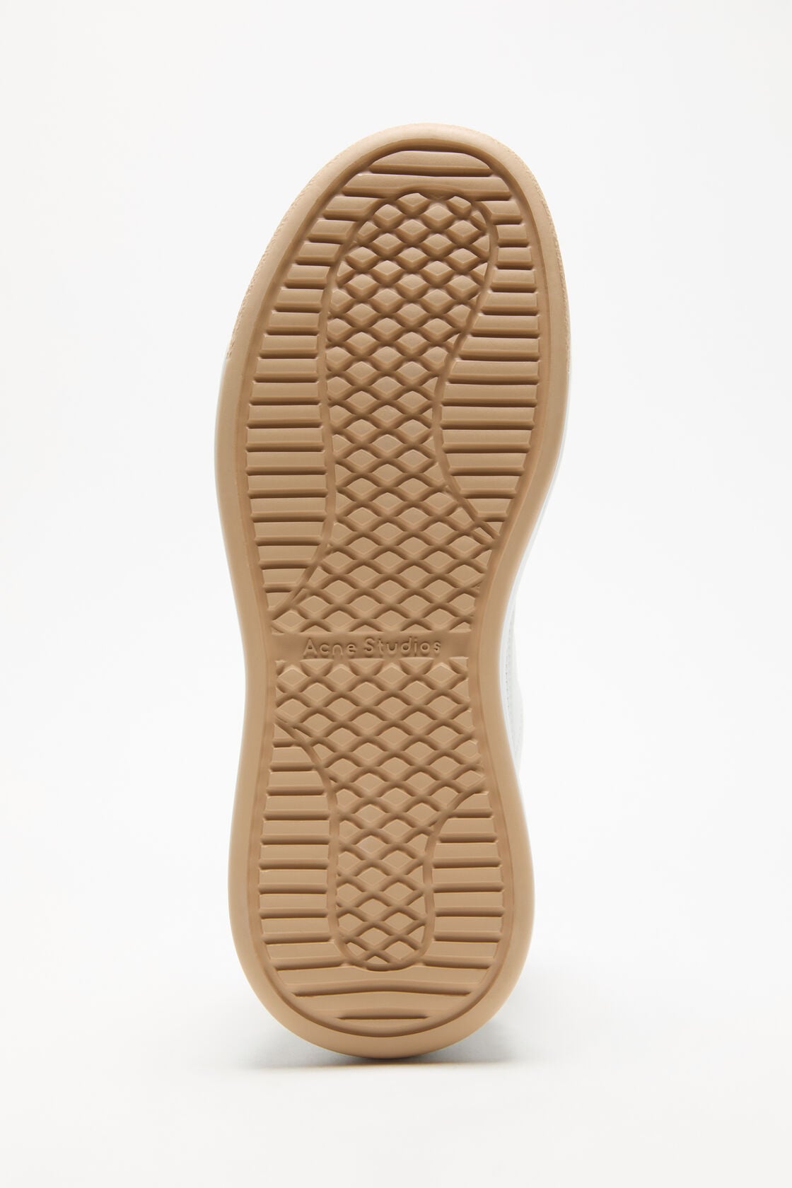 Acne Studios Leather Velcro Sneakers - Sand beige/optic white