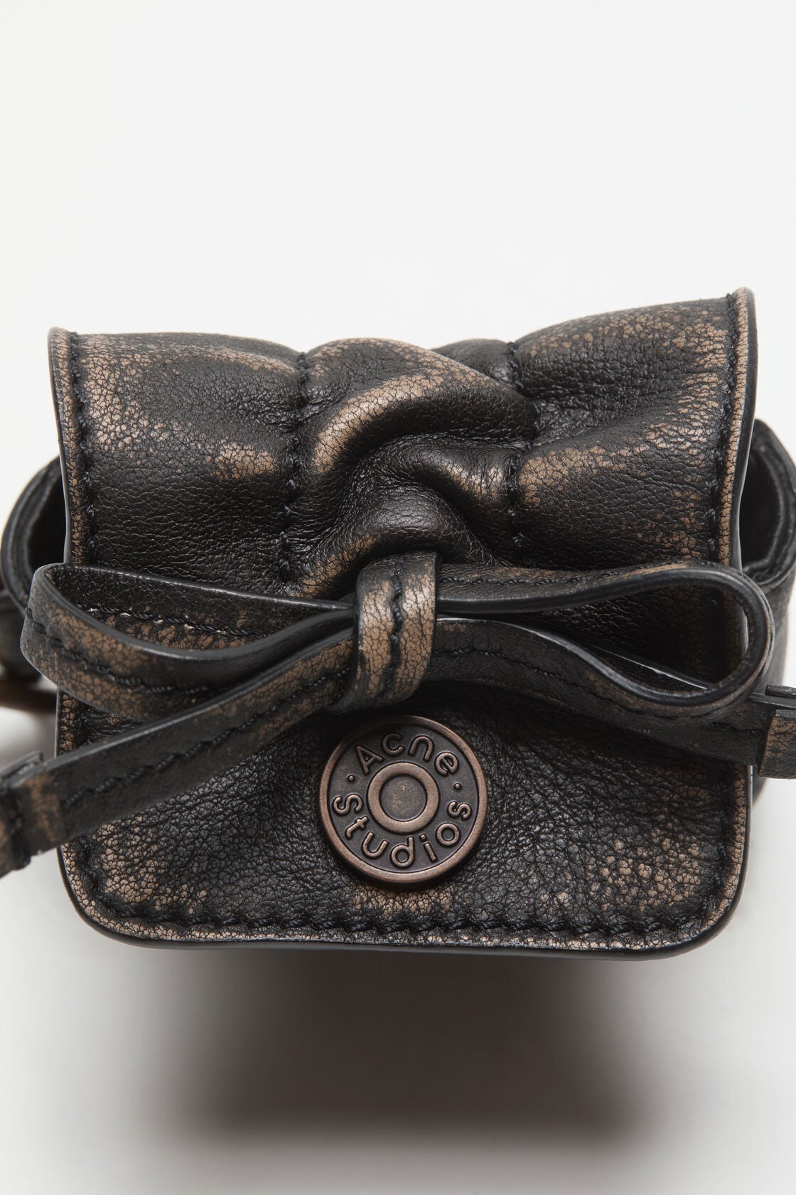 Acne Studios Multipocket headphones case - Dark brown/beige