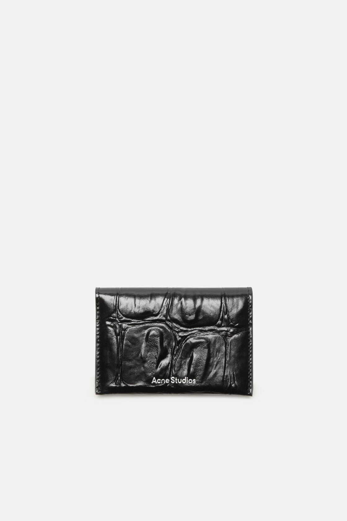 Acne Studios Folded leather wallet - Black