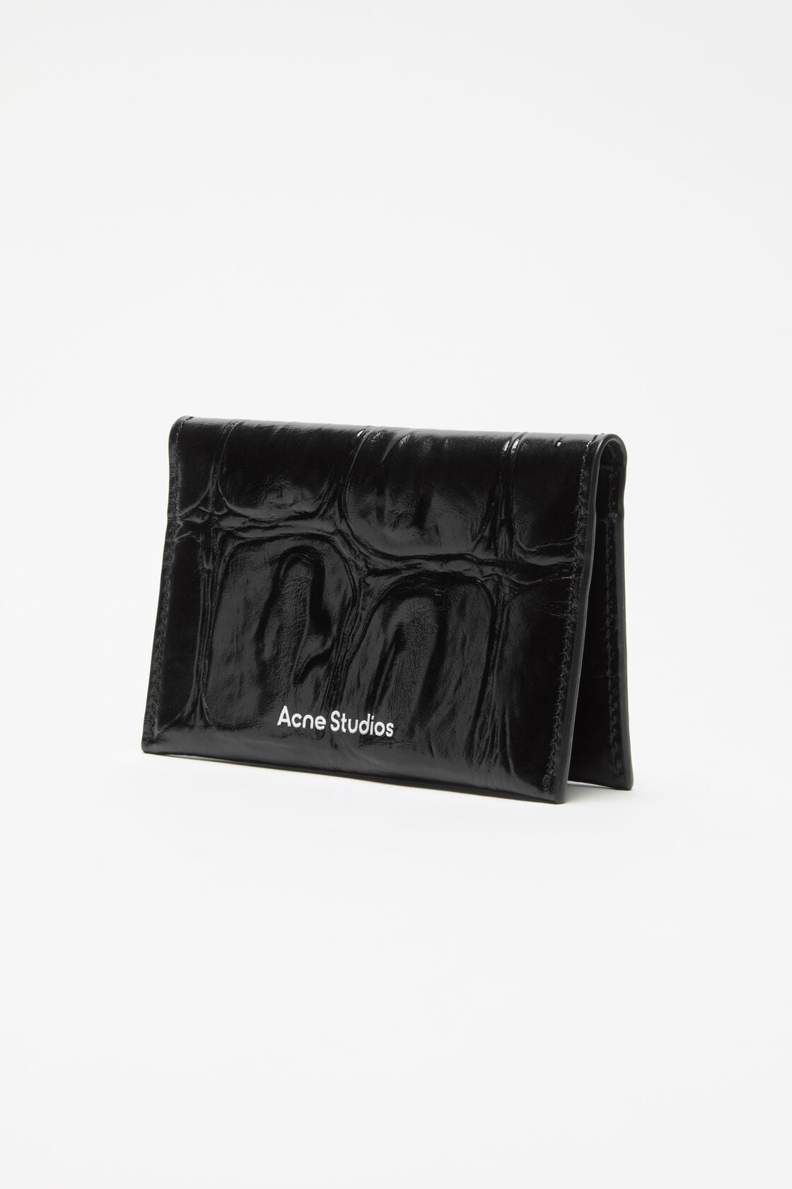 Acne Studios Folded leather wallet - Black
