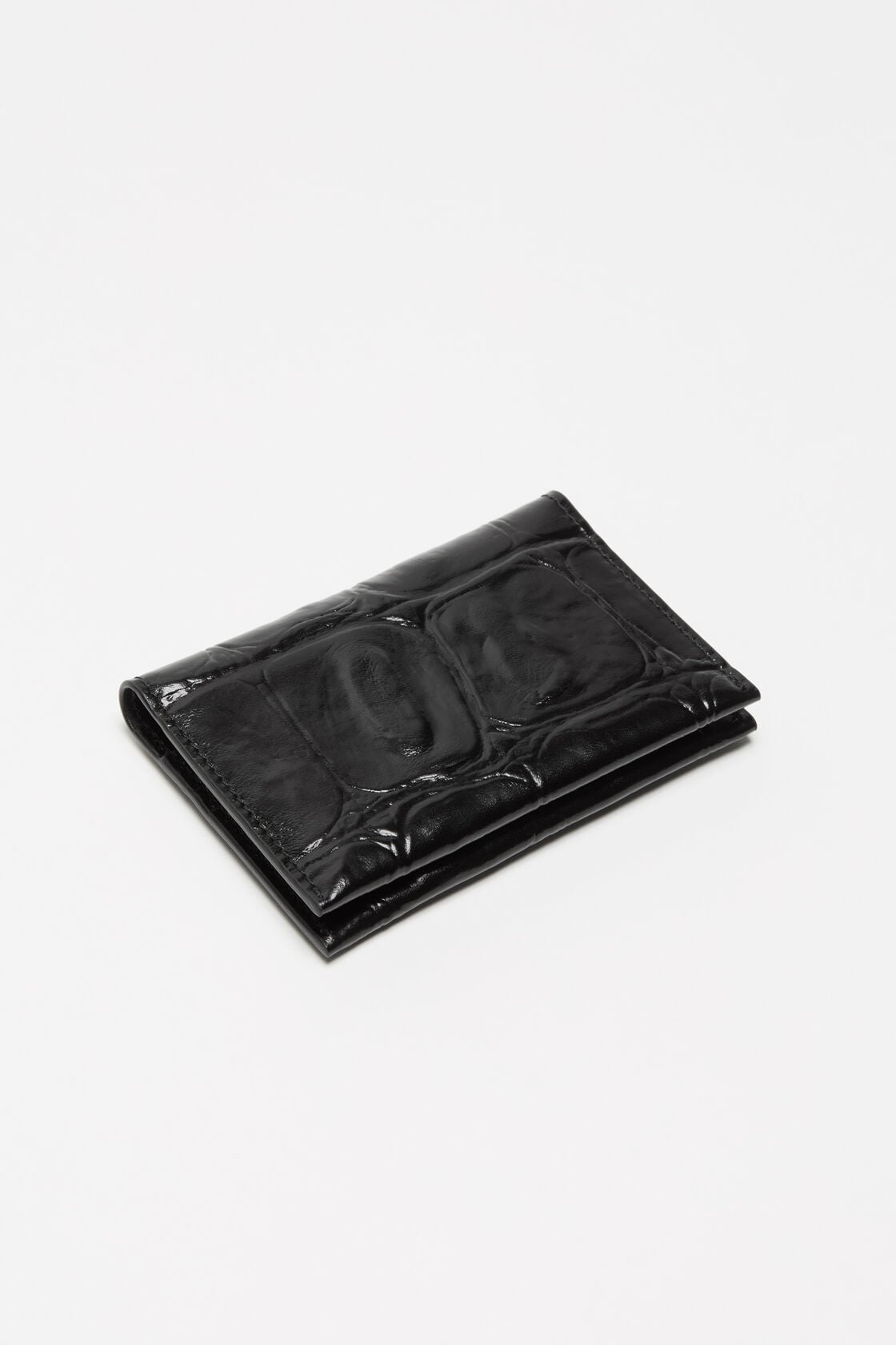 Acne Studios Folded leather wallet - Black