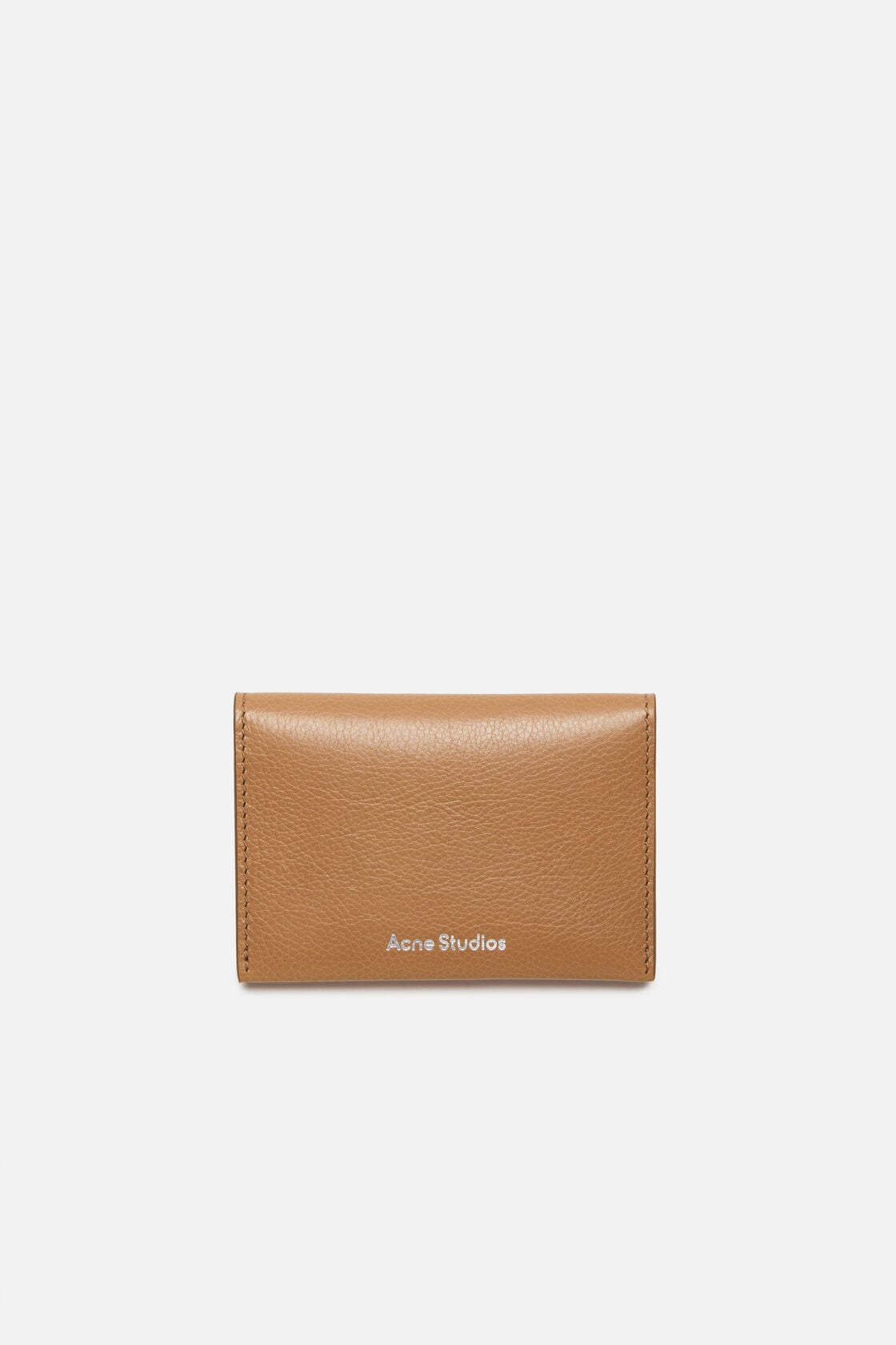 Acne Studios Folded card holder - Caramel brown