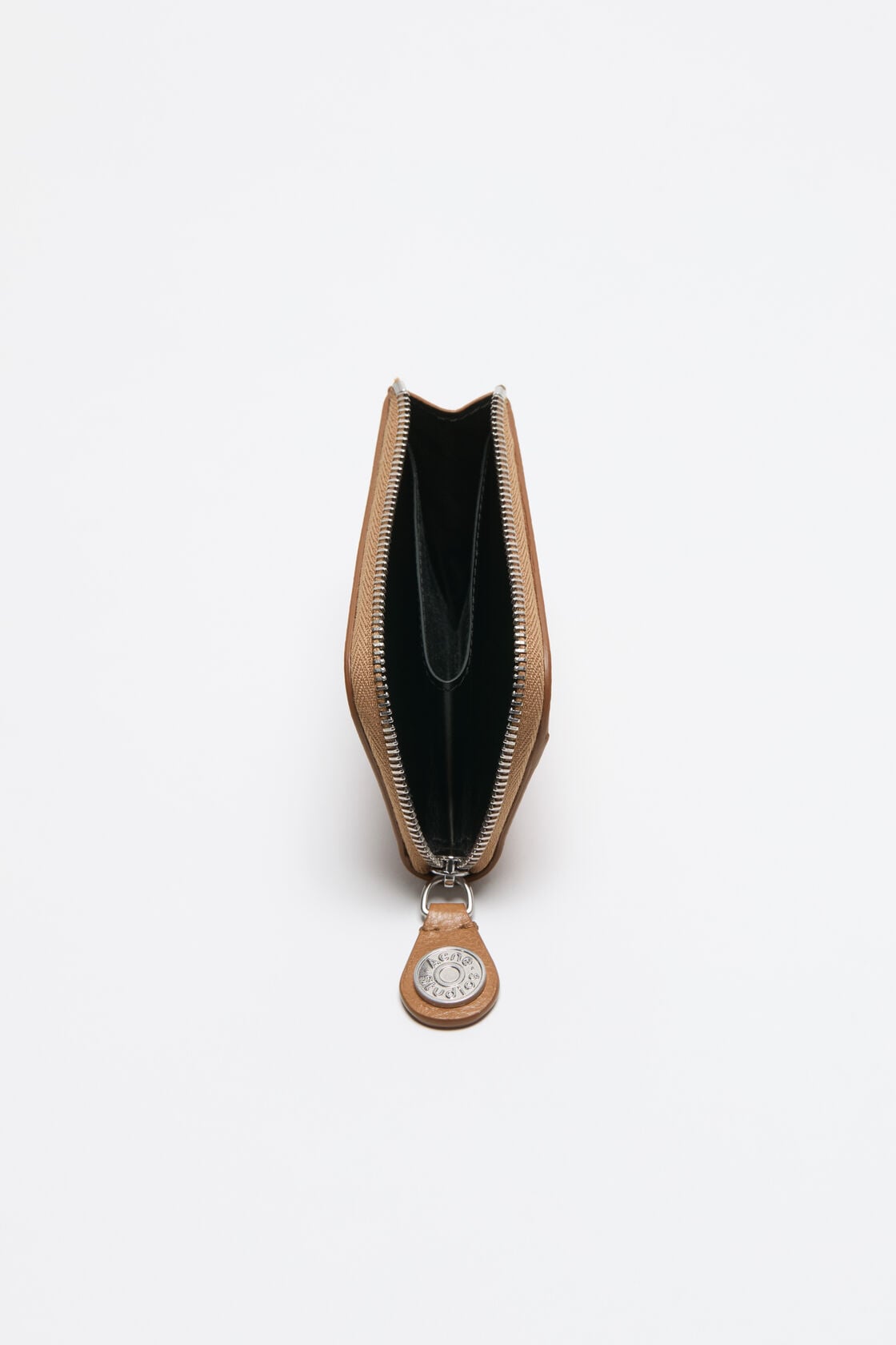 Acne Studios Compact Zip Wallet - Caramel brown