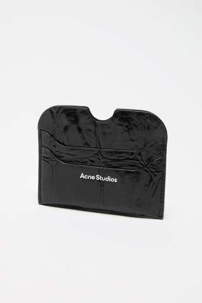 Acne Studios Leather card holder - Black