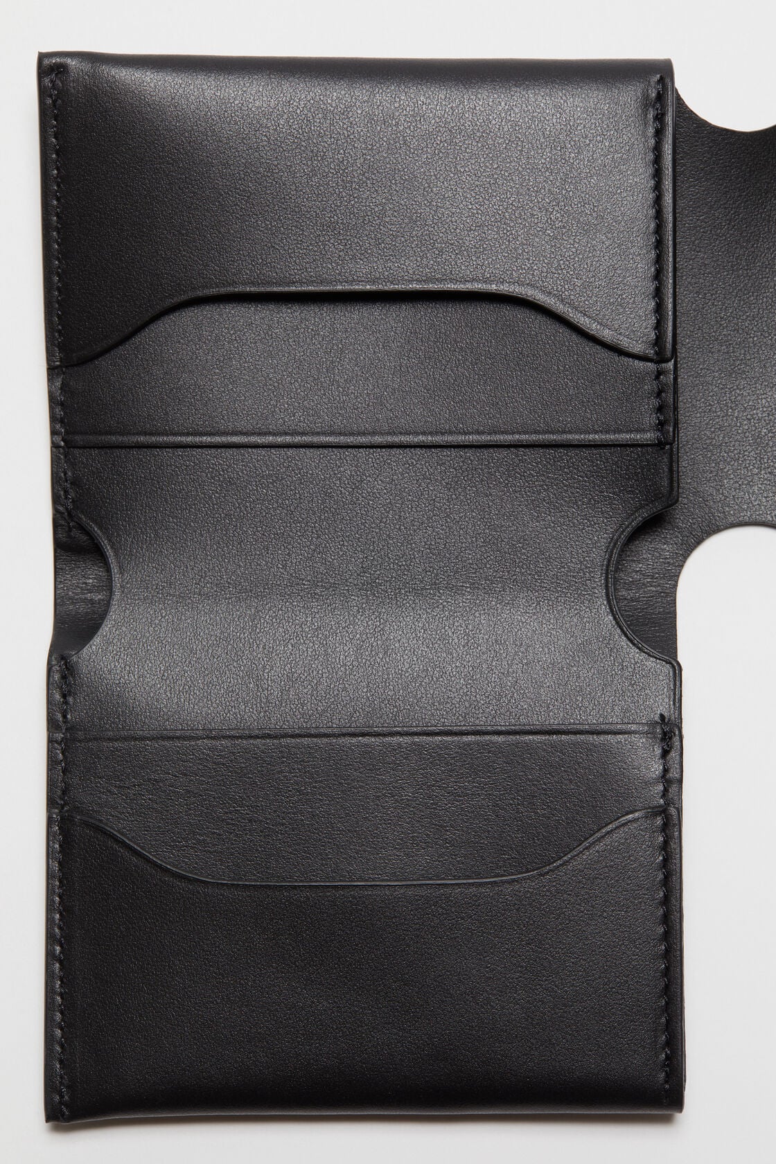 Acne Studios Leather trifold wallet - Black