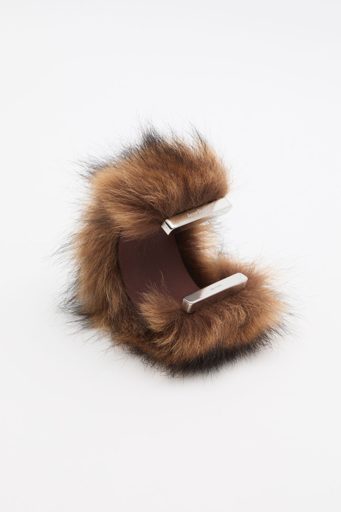 Acne Studios Furry bracelet - Silver/Brown