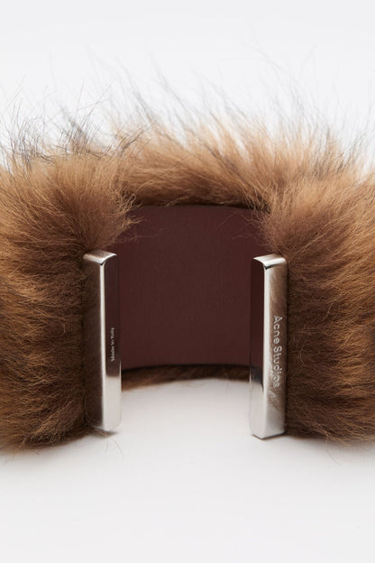Acne Studios Furry bracelet - Silver/Brown