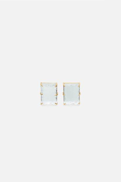 Acne Studios Mirror earrings - Semi matt gold/transparent
