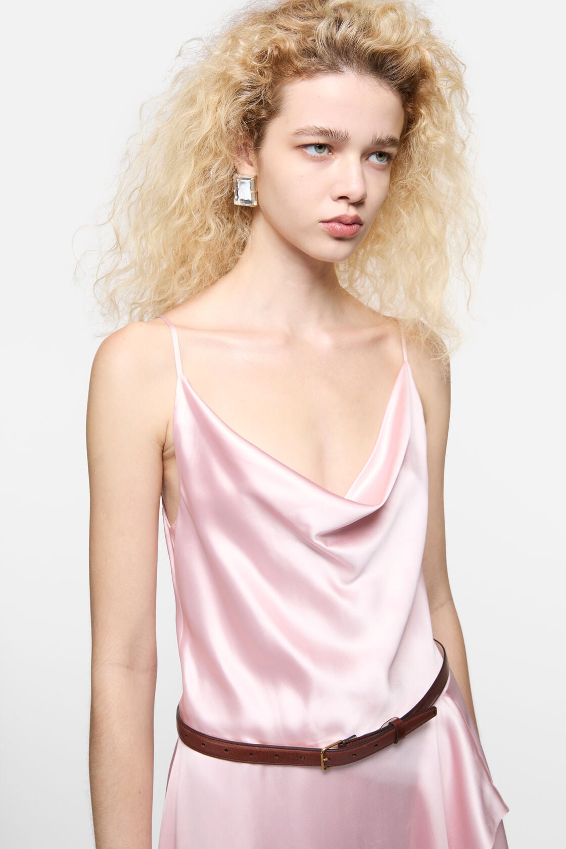 Acne Studios Mirror earrings - Semi matt gold/transparent