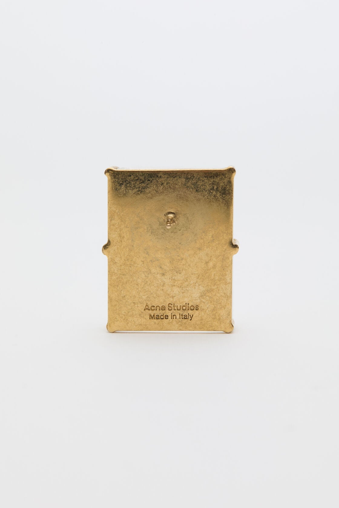 Acne Studios Mirror earrings - Semi matt gold/transparent