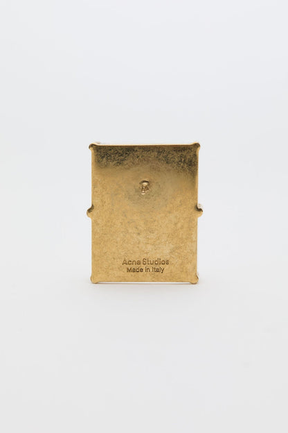 Acne Studios Mirror earrings - Semi matt gold/transparent