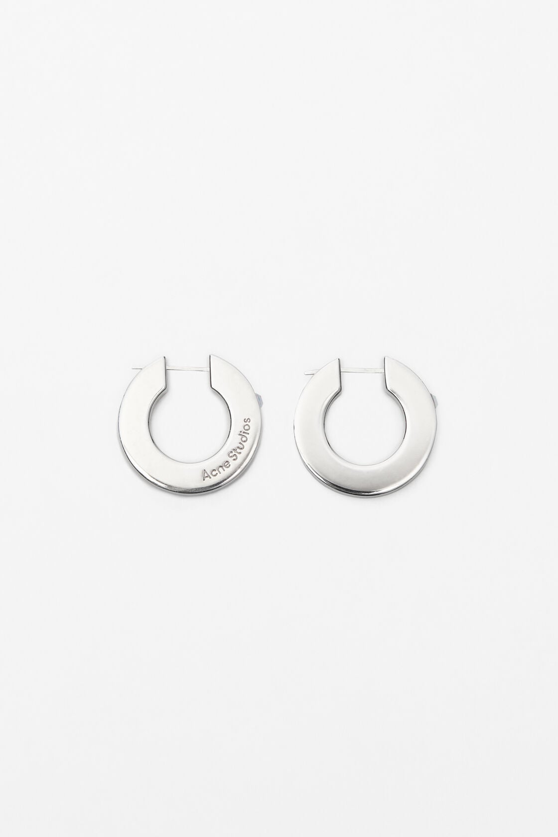 Acne Studios Crystal hoop earrings - Silver