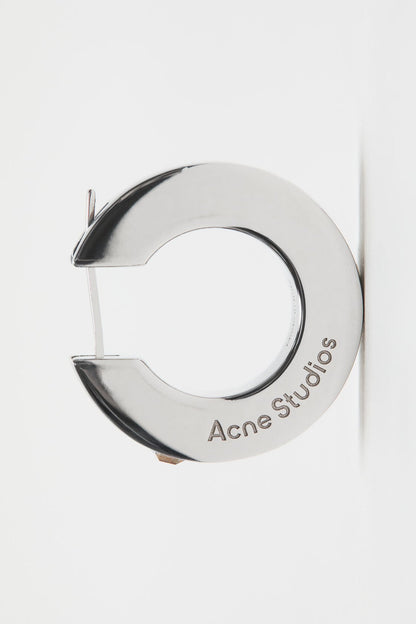Acne Studios Crystal hoop earrings - Silver