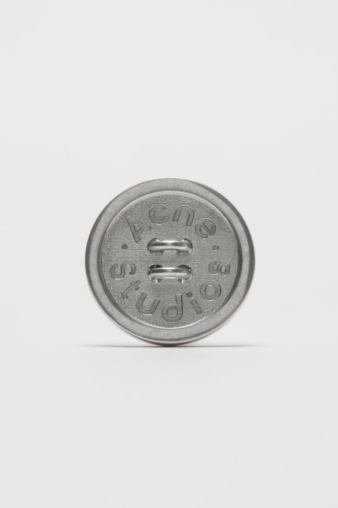 Acne Studios Button cufflinks - Semi matt silver