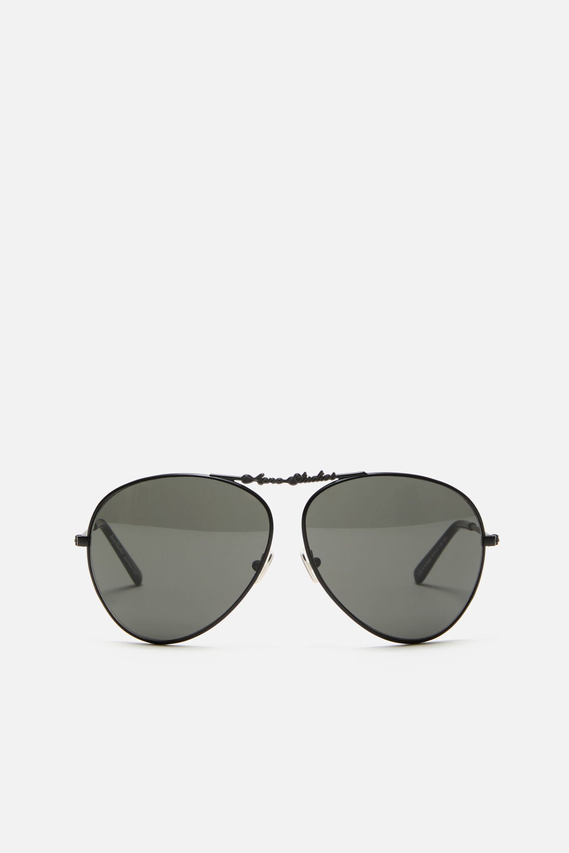 Acne Studios Metal aviator sunglasses - Black/black