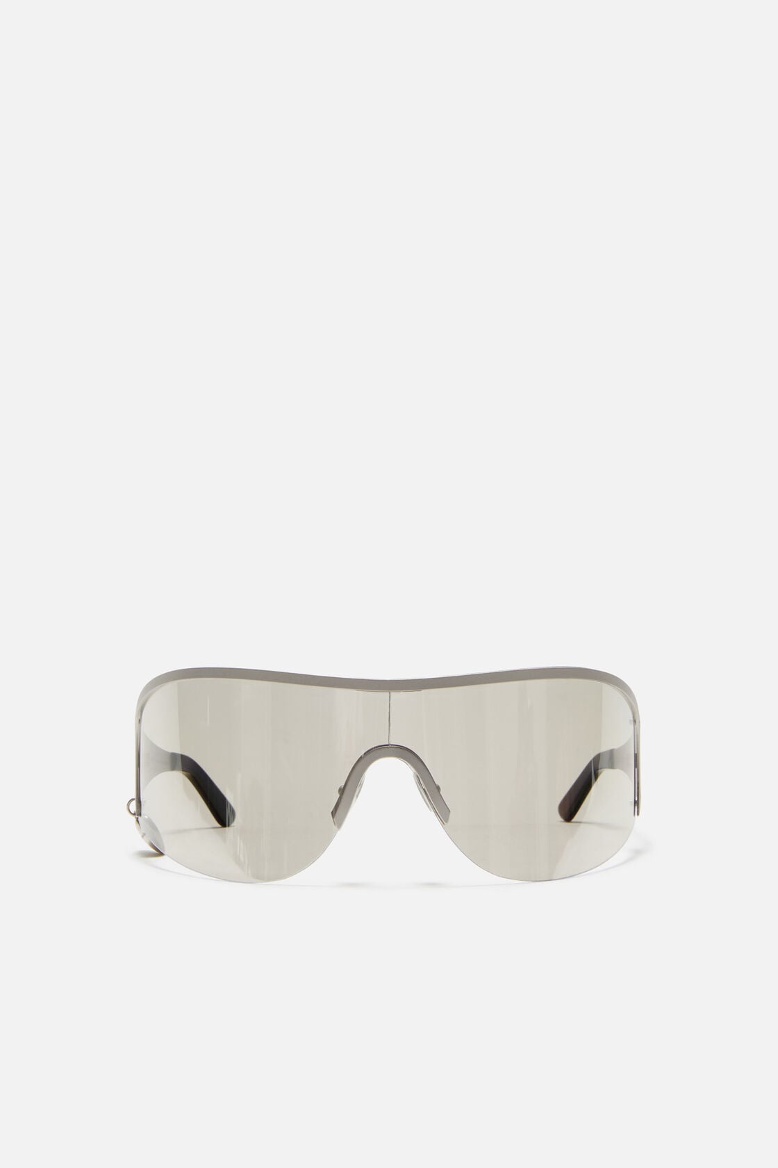 Acne Studios Metal shield sunglasses - Silver/transparent