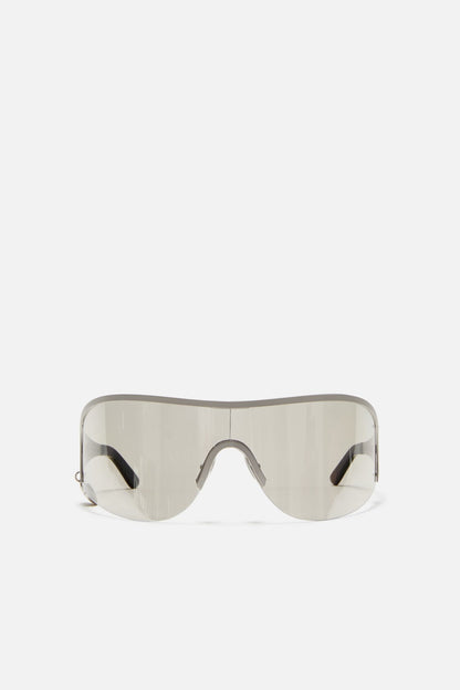 Acne Studios Metal shield sunglasses - Silver/transparent