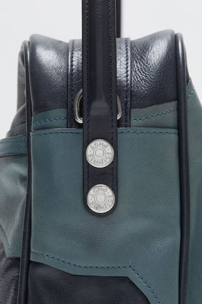 Acne Studios Patchwork Camero Camera Bag - Dark blue/bright blue