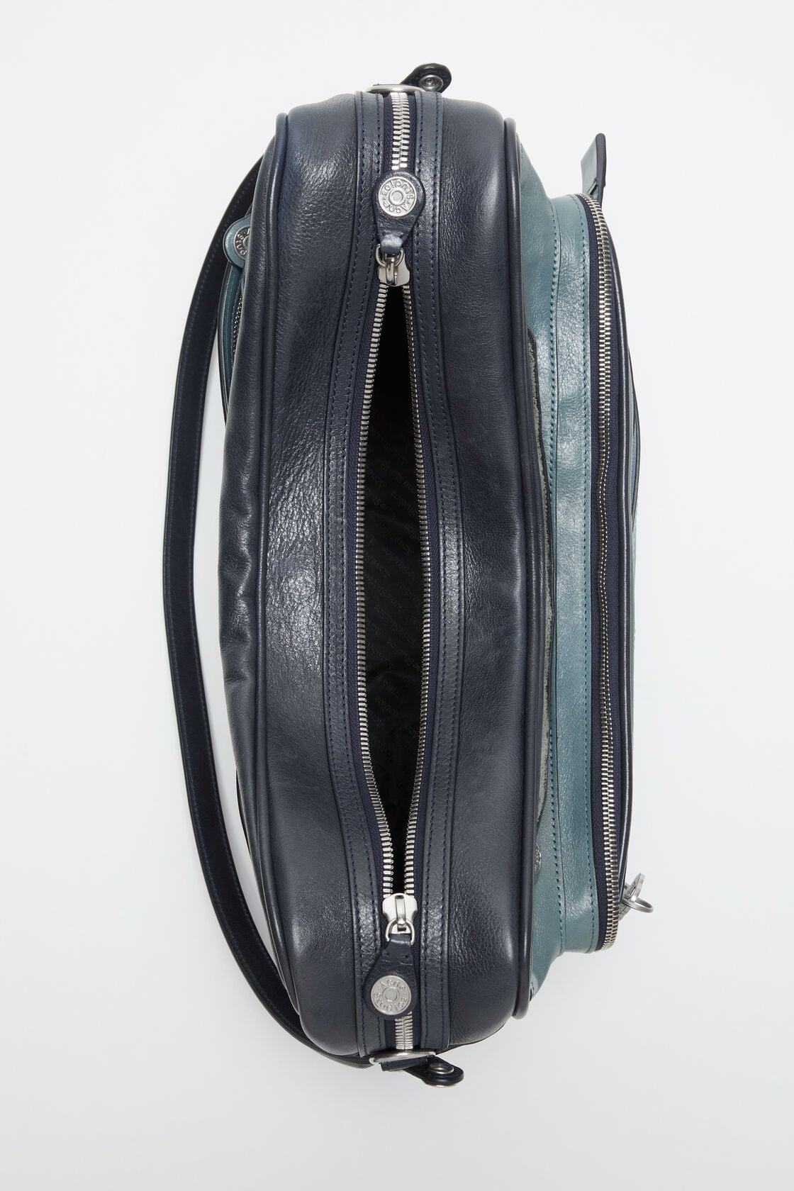 Acne Studios Patchwork Camero Camera Bag - Dark blue/bright blue