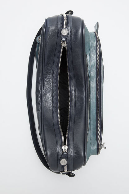 Acne Studios Patchwork Camero Camera Bag - Dark blue/bright blue