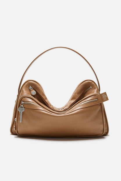 Acne Studios Camero Camera Shoulder Bag - Caramel brown