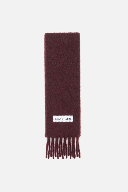 Acne Studios Skinny mohair scarf - Burgundy