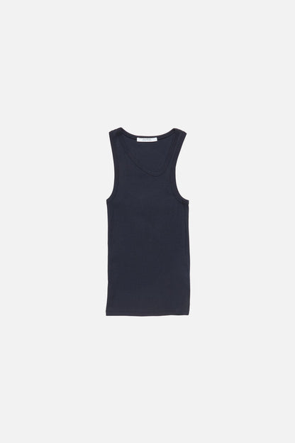 Acne Studios Asymmetrical Tank Top - Mid blue