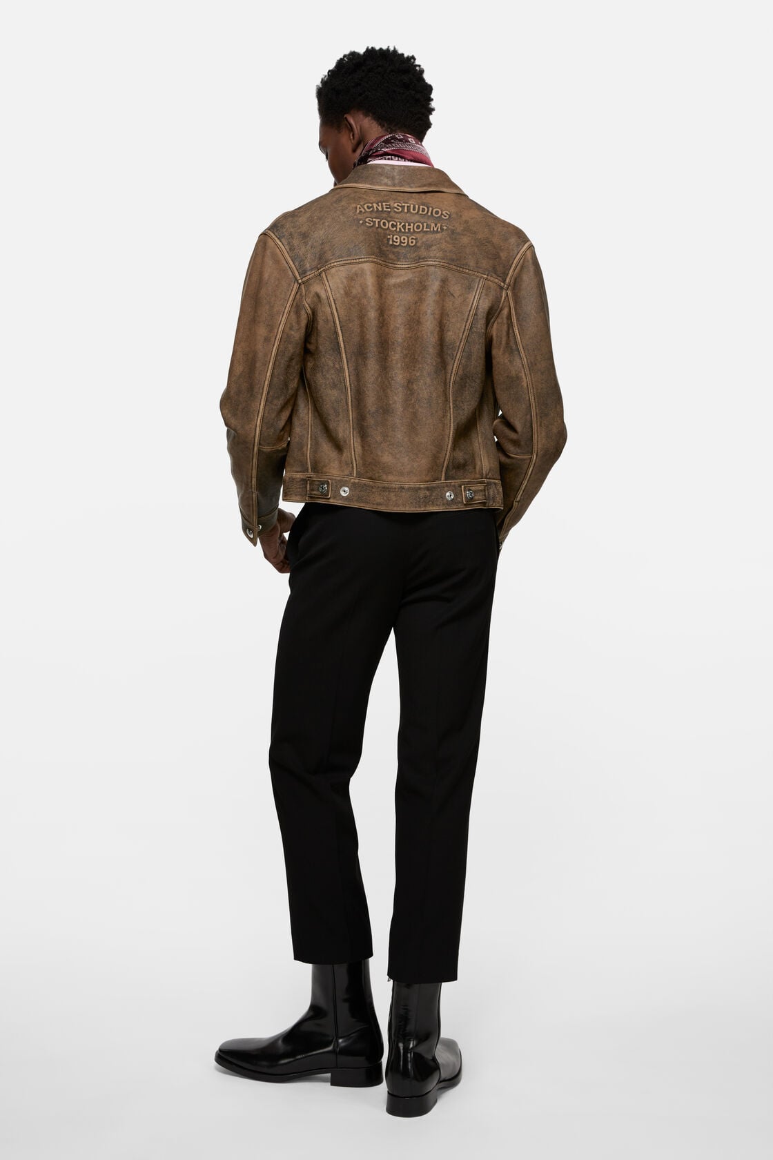 Acne Studios Vintage leather jacket - Brown/black
