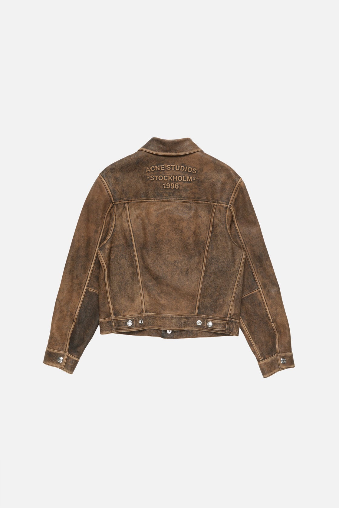 Acne Studios Vintage leather jacket - Brown/black