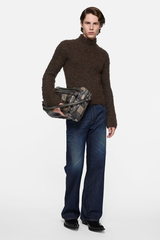 Acne Studios Hand-knit alpaca sweater - Dark brown
