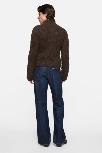 Acne Studios Hand-knit alpaca sweater - Dark brown