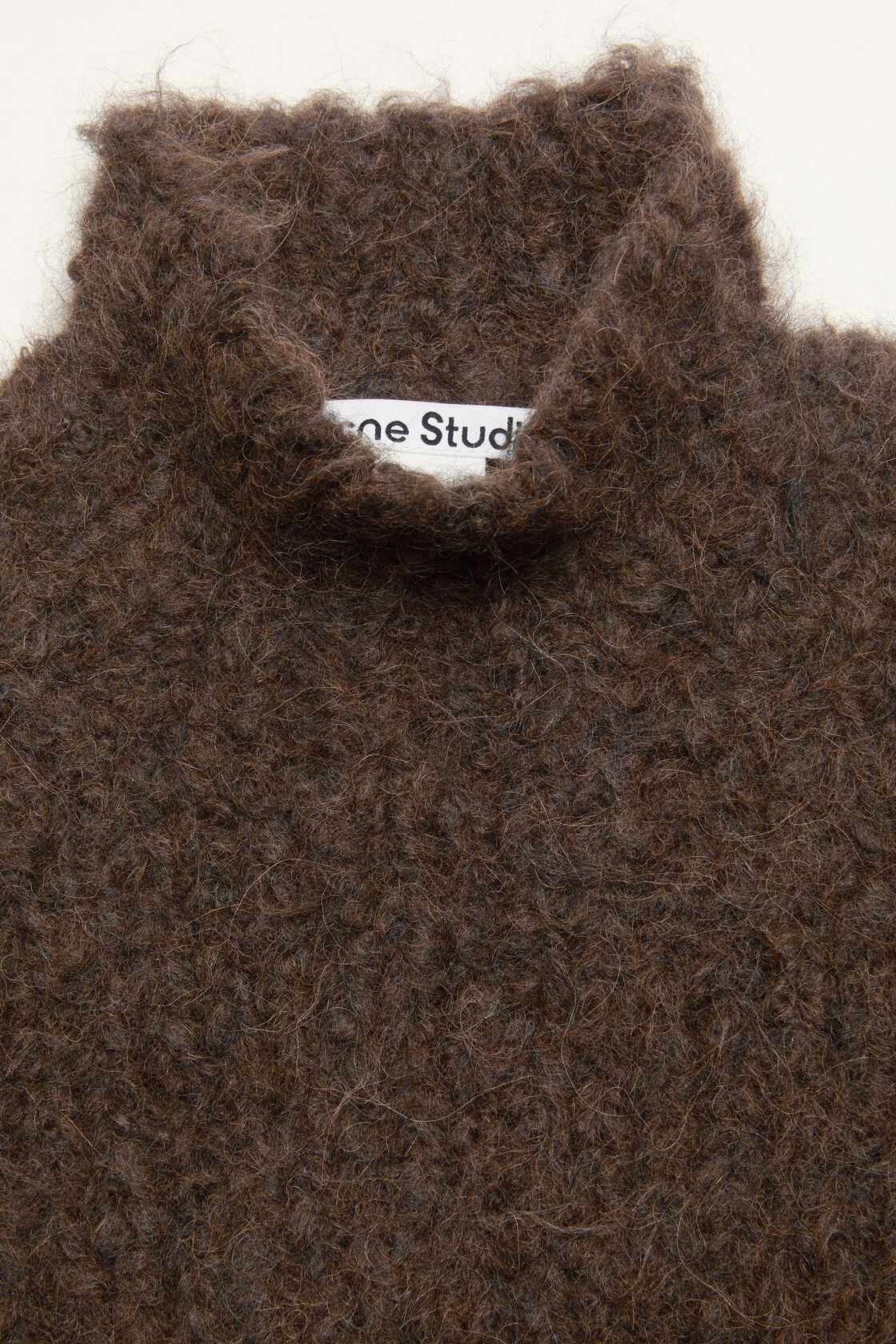 Acne Studios Hand-knit alpaca sweater - Dark brown