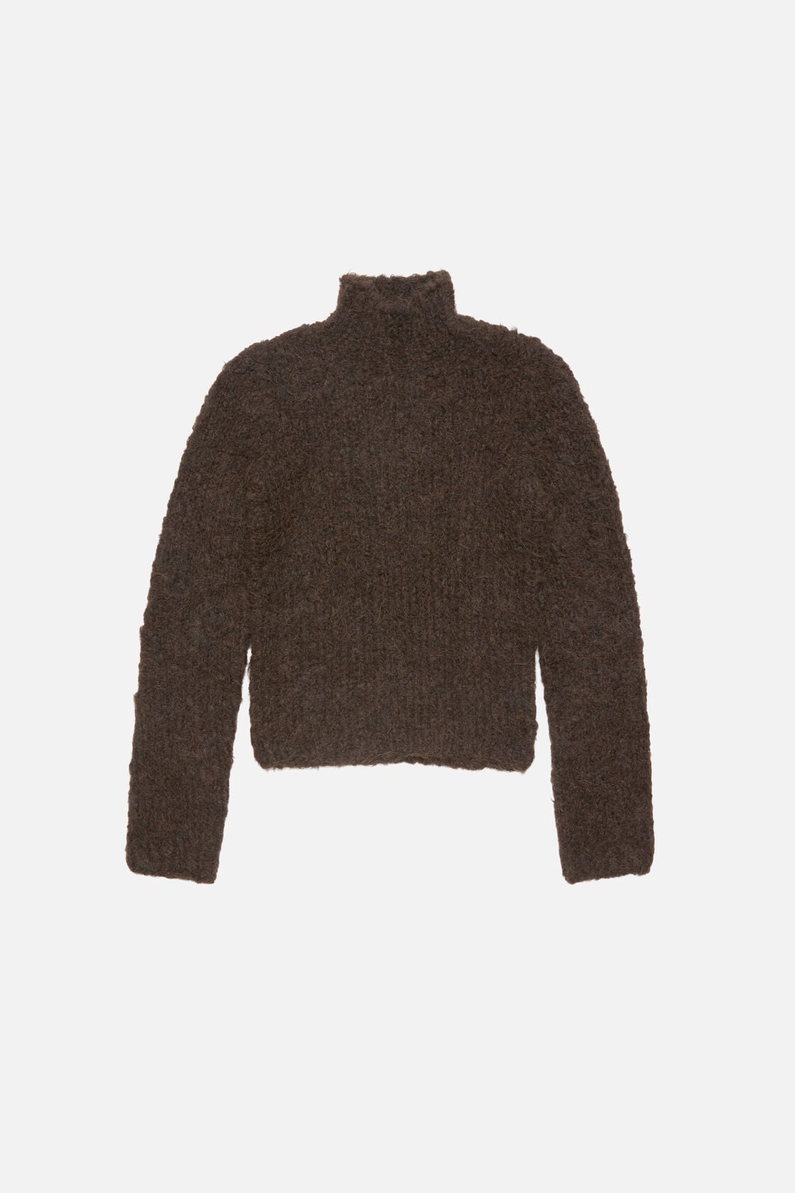 Acne Studios Hand-knit alpaca sweater - Dark brown