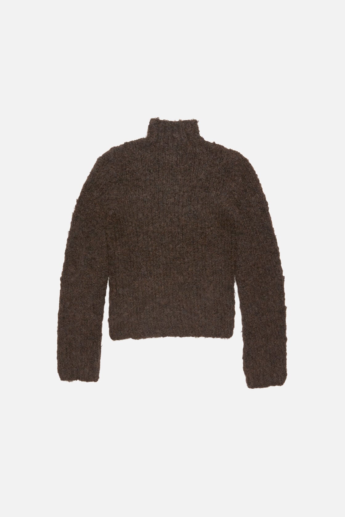 Acne Studios Hand-knit alpaca sweater - Dark brown