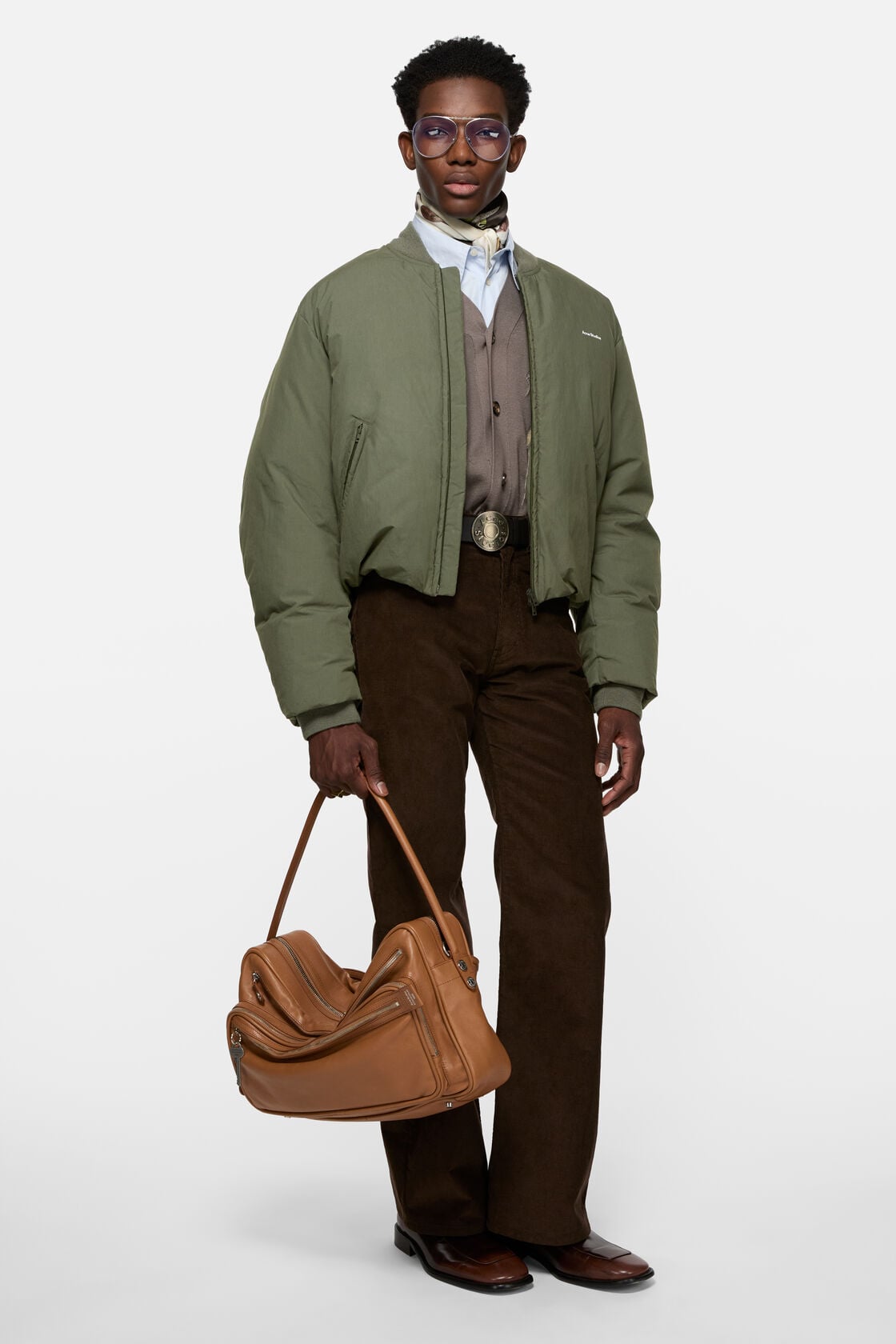 Acne Studios Down bomber jacket - Cedar green