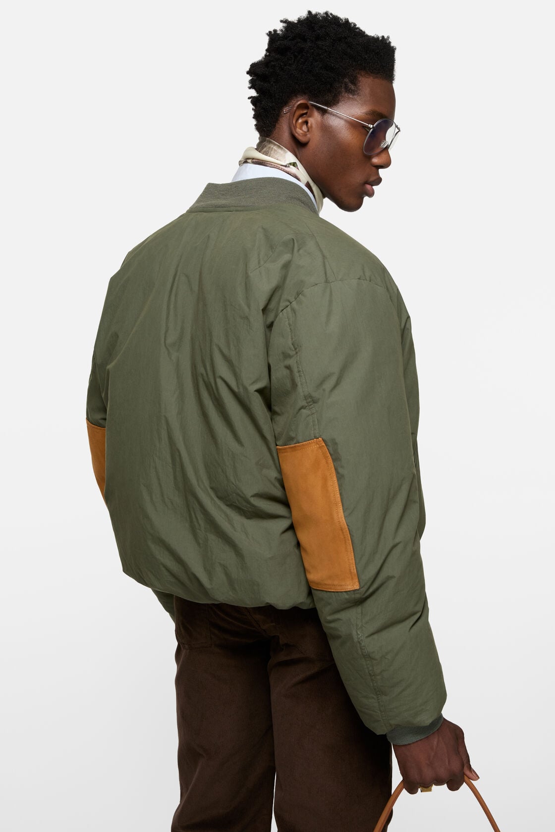 Acne Studios Down bomber jacket - Cedar green