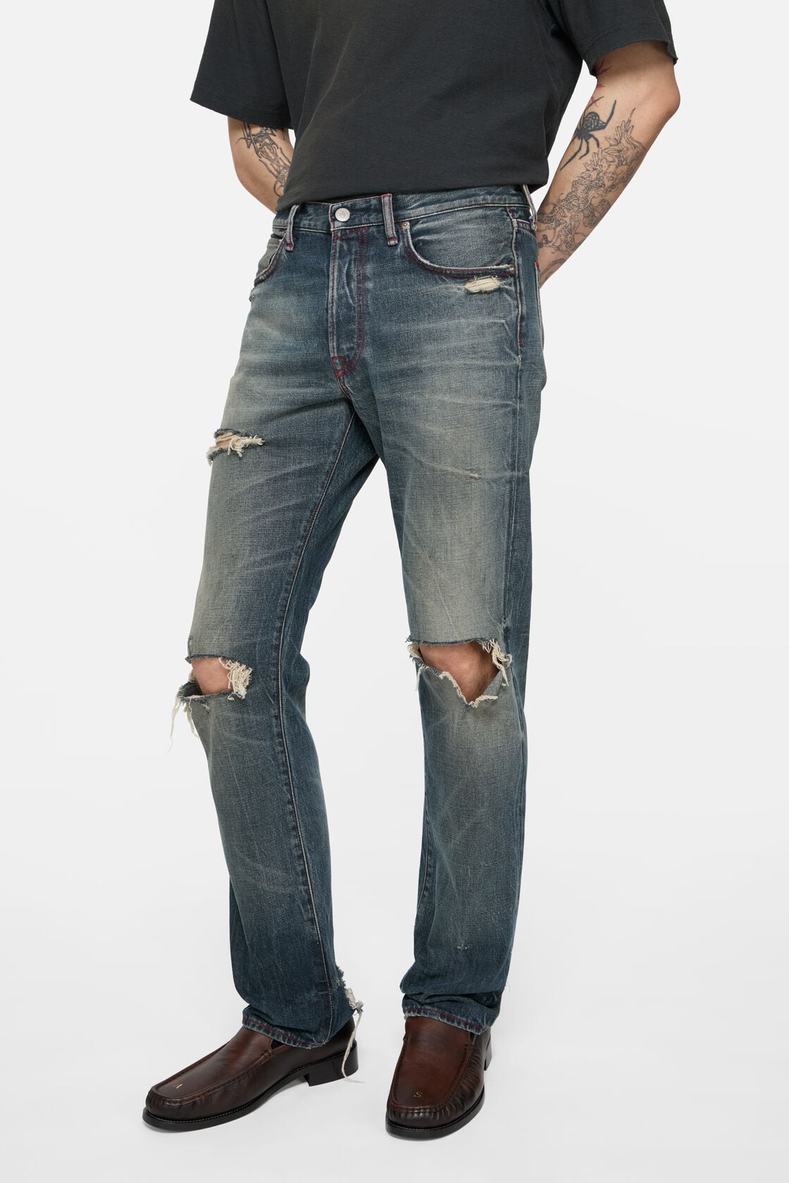 Acne Studios Re-edition worn jeans - 1996M - Mid Blue